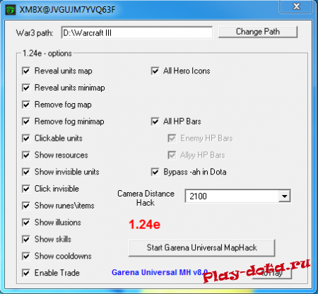Garena Universal MapHack v8.0