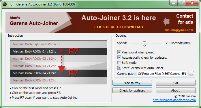 hbm Garena Auto-Joiner 3.2